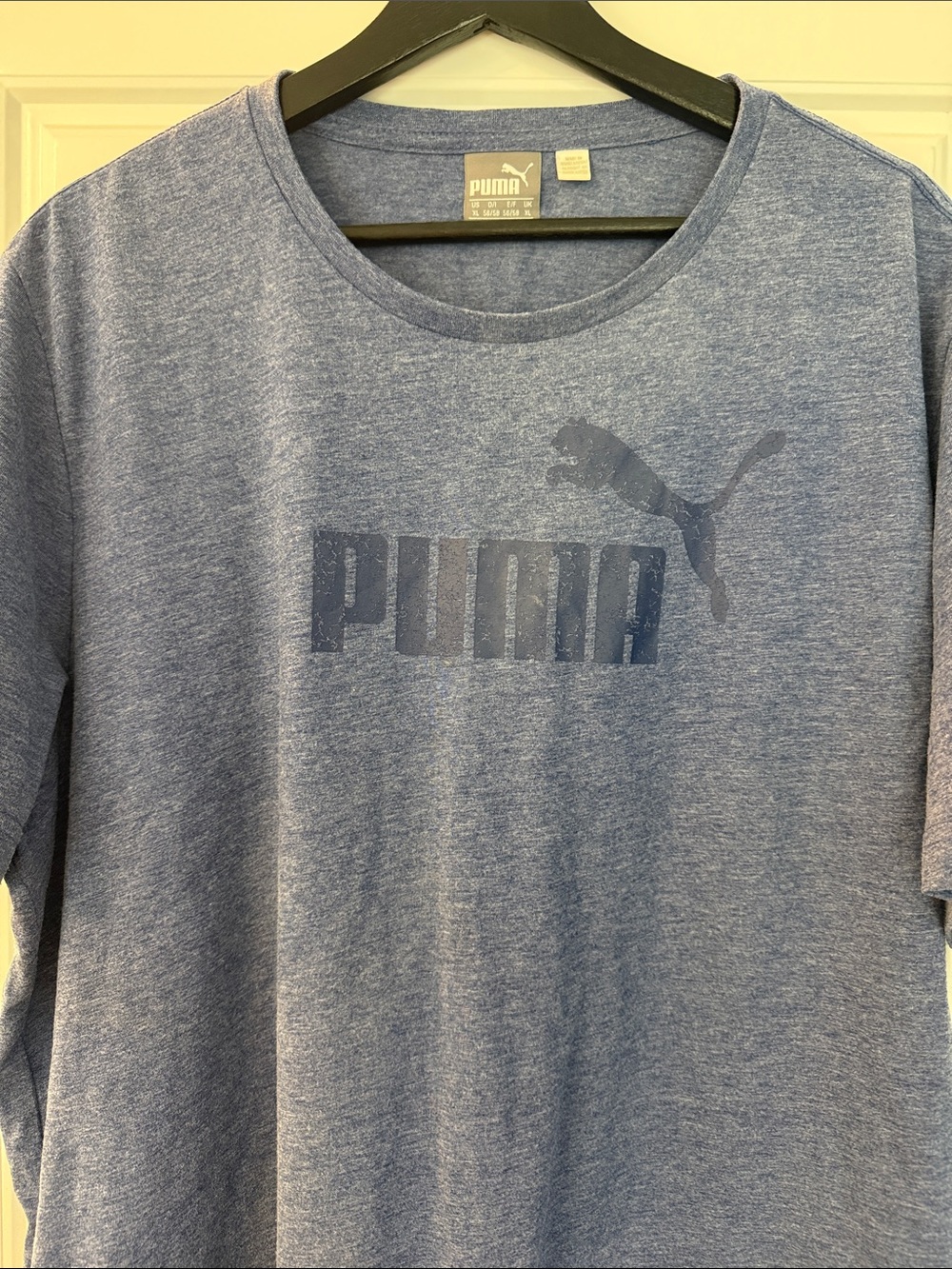 Puma Men’s Heather Blue Graphic Tee Size XL